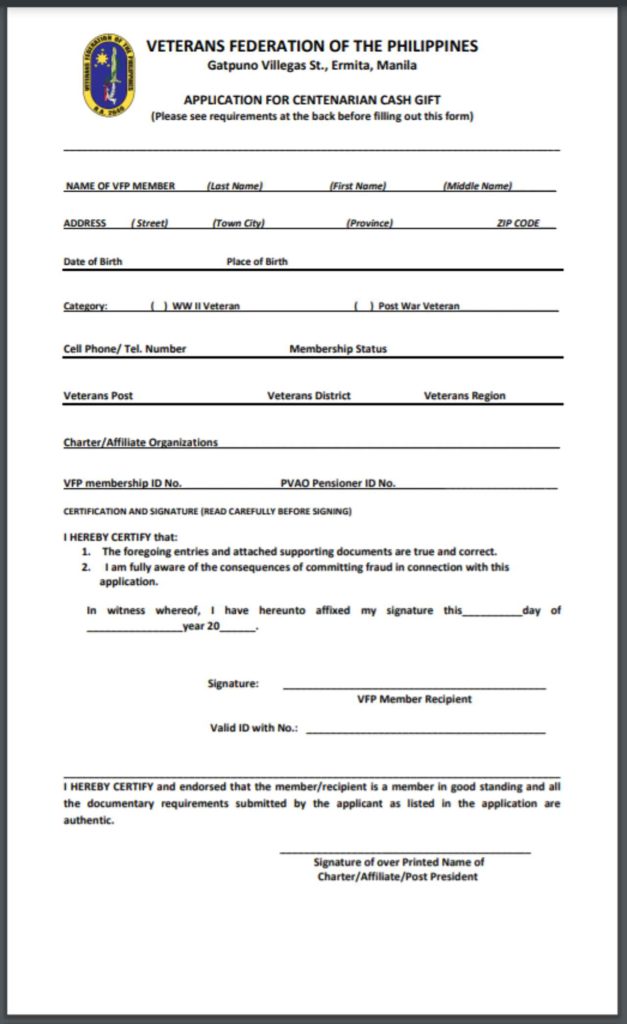 vfp-centenarian-cash-gift-application-form